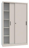 Armadio scorrevole in metallo verniciato a piani per ufficio cm. 180x60x200h
