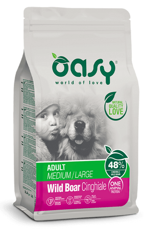 Oasy One Animal Protein Adult Medium/Large Cinghiale per Cani