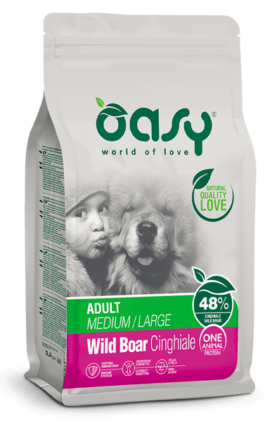 Oasy One Animal Protein Adult Medium/Large Cinghiale per Cani
