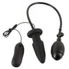 Plug Anale Gonfiabile e Vibrante Nero