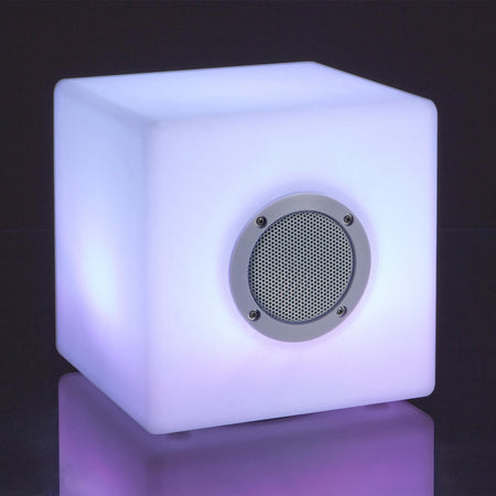 Lampada a led cubo speaker per uso interno ed esterno
