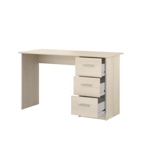 Scrivania ESSENTIELLE 3 cassetti - decoro acacia chiaro - L 121,2 x P 74,3 x H 55 cm