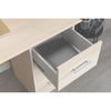 Scrivania ESSENTIELLE 3 cassetti - decoro acacia chiaro - L 121,2 x P 74,3 x H 55 cm