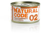Natural Code Scatoletta 02 gusto Pollo e Gamberetti per Gatti Adulti 85gr