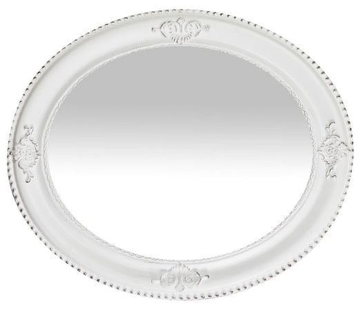 Biscottini Specchiera da appendere verticale/orizzontale L54xPR4xH64 cm. finitura bianco anticato