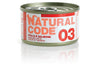 Natural Code Scatoletta 03 gusto Pollo e Salmone per Gatti Adulti 85gr