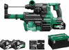 HIKOKI DH3628DAWEZ Cordless Drill and Chisel Hammer (36 V, (2.5 Ah), Full Load Impact Rate 0-4300 rpm, Impact Energy 3.2 J) (SDS-plus) Brushless, HSC III