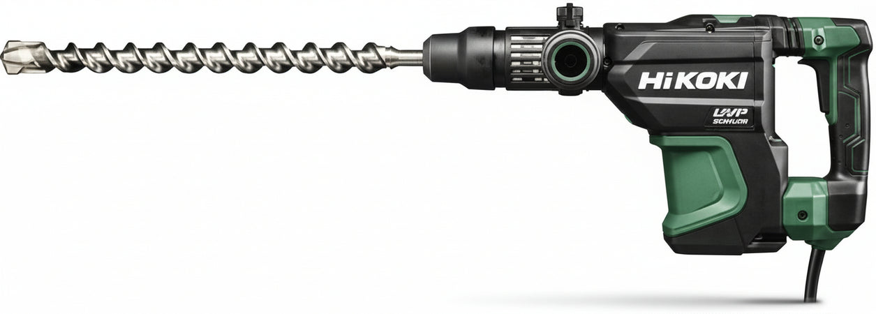 HIKOKI DH40MEY2 Drill and Chisel Hammer SDS-Max 240 V 1150 W Idle Speed 500 rpm Impact Energy 9.2 J Full Load Impact Rate 2800 rpm Brushless Motor All in Carry Case