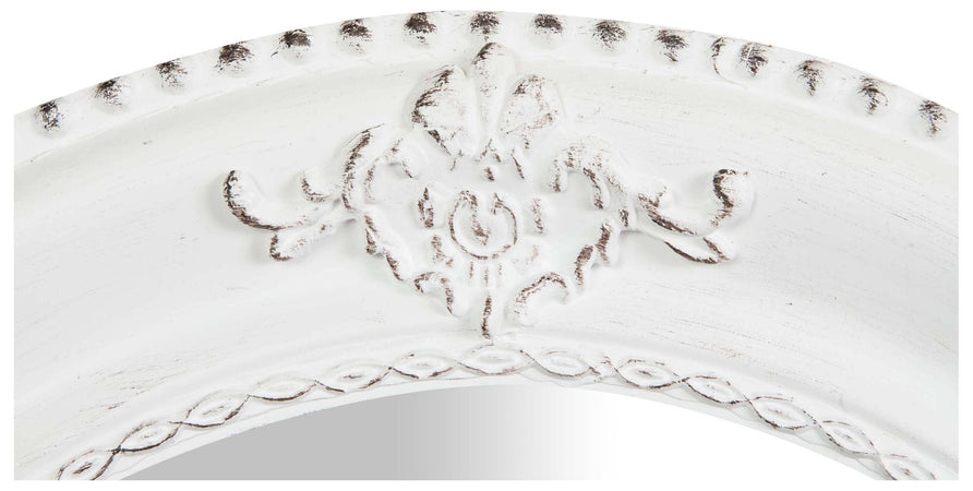 Biscottini Specchiera da appendere verticale/orizzontale L54xPR4xH64 cm. finitura bianco anticato