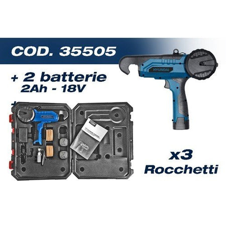 Pinza legatrice a batteria 18 v 2ah Litio "35505" professionale per piattina, piante da giardino e vigneto