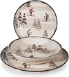 Servizio Tavola 18 pz  Natalizio Retro SkiersH&H