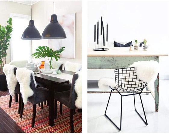 Tappeto natalizio peloso effetto pelliccia, Decorazione natalizia per tavoli e sedie 50 x 90 cm