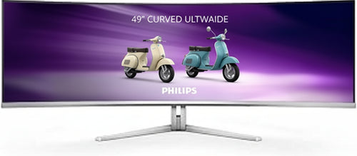 Philips Evnia 49M2C8900-49 Inch DQHD OLED Curved Gaming Monitor, 240 Hertz, 0.03 ms GtG, HDR400, Ambiglow (5120 x 1440, HDMI 2.1, DisplayPort 1.4, USB-C, USB Hub) White