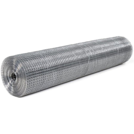 Rete elettrosaldata per recinzione in metallo, maglia quadrata 6 x 6 mm da 25 mt