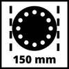 Levigatrice rotorbitale pneumatica smerigliatrice TC-PE 150 per piallare legno ferro e plastica