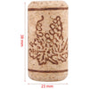 Tappi di sughero Agglomerato per bottiglie di vino impermeabili Ø23 x 38 mm 100 pezzi