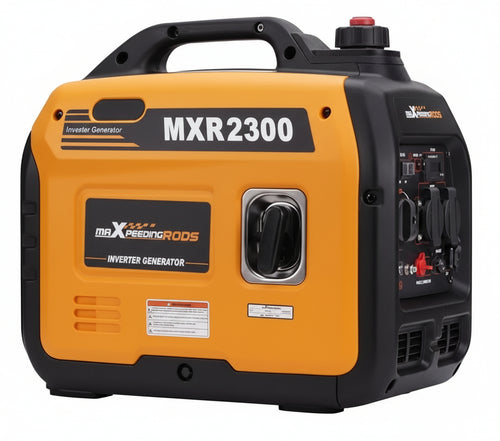 maXpeedingrods 2300 W Inverter Power Generator Super Quiet Portable for Outdoor Camping Motorhome 4 Stroke Lightweight Emergency Generator Petrol for Travel Garage Caravan with USB and 230 V Sockets
