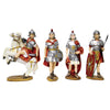 Soldati romani in poli-resina statuine per natività presepe 4 soggetti