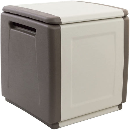 Baule cassapanca multiuso porta cuscini in Resina da esterno con maniglia "Made in Italy"