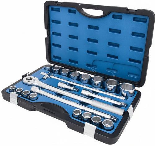 KS Tools 911.0721 3/4 Serie di chiavi a bussola,21pz.metrico