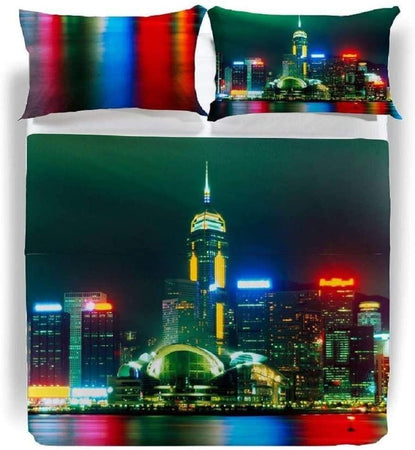 Caleffi Parure Lenzuola Copriletto per Letto Matrimoniale Hong Kong D76 - Passarelli Biancheria