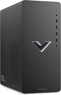 HP Victus Gaming PC, Intel Core i5-14400F, 16GB DDR4 RAM, 512GB SSD, NVIDIA GeForce RTX 4060, Windows 11 Home, Black