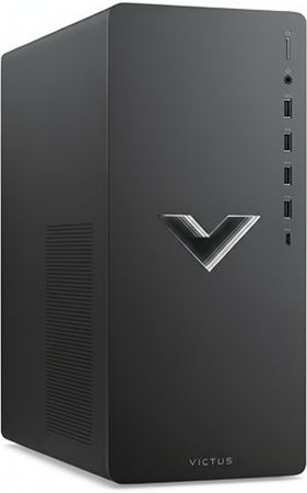 HP Victus Gaming PC, Intel Core i5-14400F, 16GB DDR4 RAM, 512GB SSD, NVIDIA GeForce RTX 4060, Windows 11 Home, Black