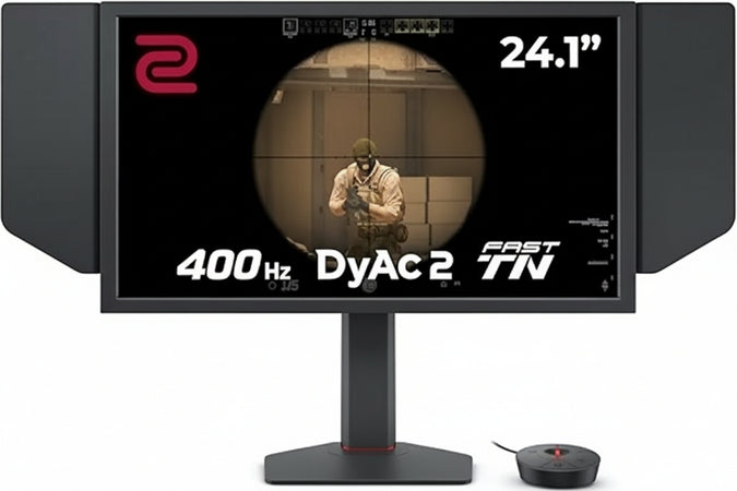 BenQ Zowie XL2566X+ 24 Inch 400Hz Gaming Monitor for Esports, Fast TN, DyAc2, 1080p, HDMI 2.0 X3, DisplayPort 1.4, Setting to Share, S Switch, Shielding Hood, Height Adjustment, Progamer Base