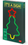 Legami Insegna Luminosa Led a Effetto Neon, Decorazione, For Indoor Use Only, Tema Xmas Tree