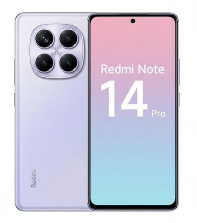 Xiaomi Redmi Note 14 Pro, Smartphone, 8 + 256 GB, Purple, 200 MP Professional AI Camera, 5500 mAh Battery, 32 MP Selfie Camera, AI Functions (Charger Not Included)