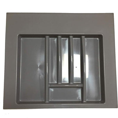 Porta posate Pvc da 45 cm, – ideale organizzare cassetti cucina per posate e utensili cucina – funzionale porta posate da cassetto in plastica – 6 comodi e pratici scomparti