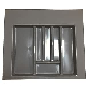 Porta posate Pvc 60 cm ideale organizzare cassetti cucina per posate e utensili cucina – funzionale porta posate da cassetto in plastica – 6 comodi e pratici scomparti