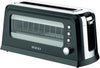 SOGO Tostapane 2 fette con finestra in vetro / 900W / una fessura larga / scongelamento e riscaldamento /