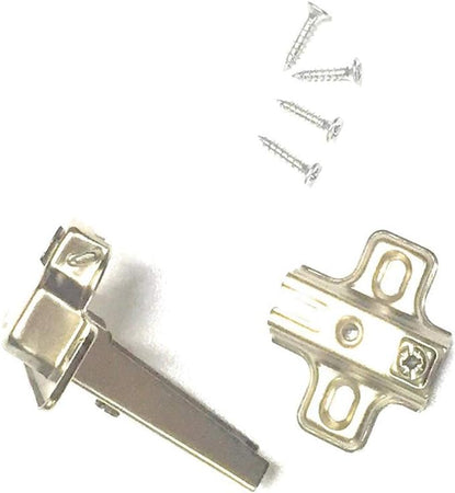 KIT cerniera collo dritto con scodellino Ø35mm 100° chiusura standard e basetta con regolazione orizzontale e verticale, Set di 20 o 10 pz (20)