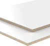 Pannello di legno compensato,spessore 18 mm tagliato a misura - antigraffio, antiurto, resistente allo sporco e idrorepellente per il rivestimento melamminico sopra e sotto - colore: bianco (120x30)