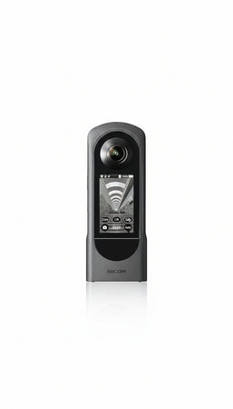 Ricoh 360 Degree Camera Theta X (2023), High Resolution Image of Approx. 60MP, 5.7K 360, Touchscreen, Replaceable Battery, External Memory Card