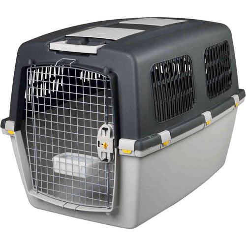 Trasportino in resina per cani e gatti Gulliver con apertura laterale