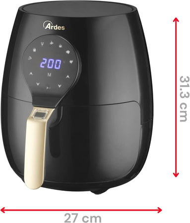 Friggitrice ad aria elettrica "Eldorada maxi" ideale per tutti i tipi di frittura, capacità 5 litri