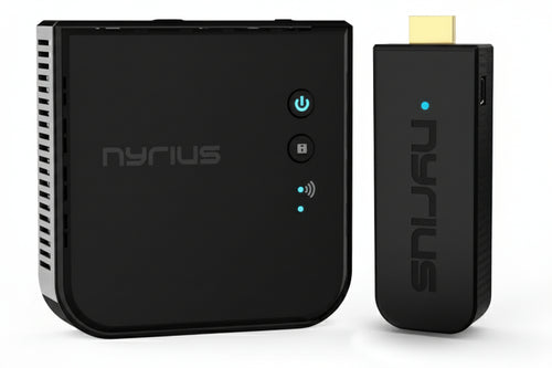 Nyrius Aries PRO Digital Wireless HDMI Transmitter And Receiver System for Laptops, HD 1080p 3D Video (NPCS550)