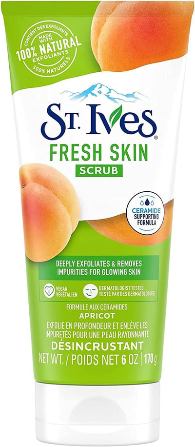 QUEEN HELENE APRICOT SCRUB GENTLY EXFOLIATES FOR SMOOTH CLARITY 170G FOR SKIN