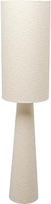 Kare Marleen Beige Boucle Design Floor Lamp, 130 cm Height, White, Cotton, Steel, Modern Floor Lamp, Bedroom, Living Room, No Bulbs Included, 130 x 30 x 30 cm (H x W x D)