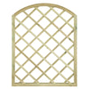 Pannello grigliato Lasa arco in legno di pino naturale per recinzioni giardino e terrazzo