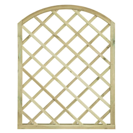 Pannello grigliato "Lasa" arco in legno di pino naturale per recinzioni giardino e terrazzo