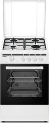 Cucina a gas a 4 fuochi- 49 litri - 50x55 cm - bianca - SOGO