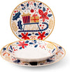 Servizio 18 pezzi tavola jolly in new bone china decorato coupeH&H