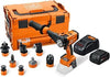 FEIN Cordless Drill ASCM18-4 QM AS QuickIN Top Set with 7 QuickIN Quick Change Attachments in Case i-BOXX, a Battery (GBA 18 V 5.0 Ah AS) and Quick Charger (GAL 1880 CV AS)