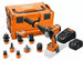 FEIN Cordless Drill ASCM18-4 QM AS QuickIN Top Set with 7 QuickIN Quick Change Attachments in Case i-BOXX, a Battery (GBA 18 V 5.0 Ah AS) and Quick Charger (GAL 1880 CV AS)