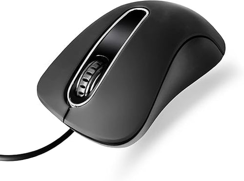 MOUSE ATLANTIS P009-OPTISTAR-USB ottico 3 NR 7 0 7 2,90 20,30 22 con scroll usb, Finitura Rubber Coatted Nero