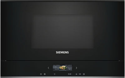 Siemens BE732L1B1 iQ700 Built-in Microwave, Black, cookControl10 - Automatic Programmes, humidClean Plus - Interior Cleaning, Grill Function, Microwave Inverter Technology