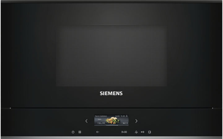 Siemens BE732L1B1 iQ700 Built-in Microwave, Black, cookControl10 - Automatic Programmes, humidClean Plus - Interior Cleaning, Grill Function, Microwave Inverter Technology